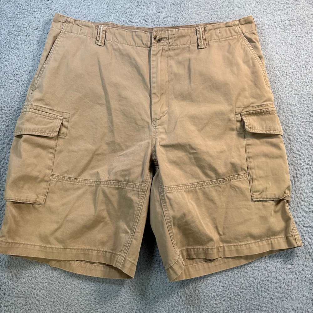 Polo Ralph Lauren Relaxed Fit Cargo Shorts Mens 38 Khaki Tan Cotton Twill